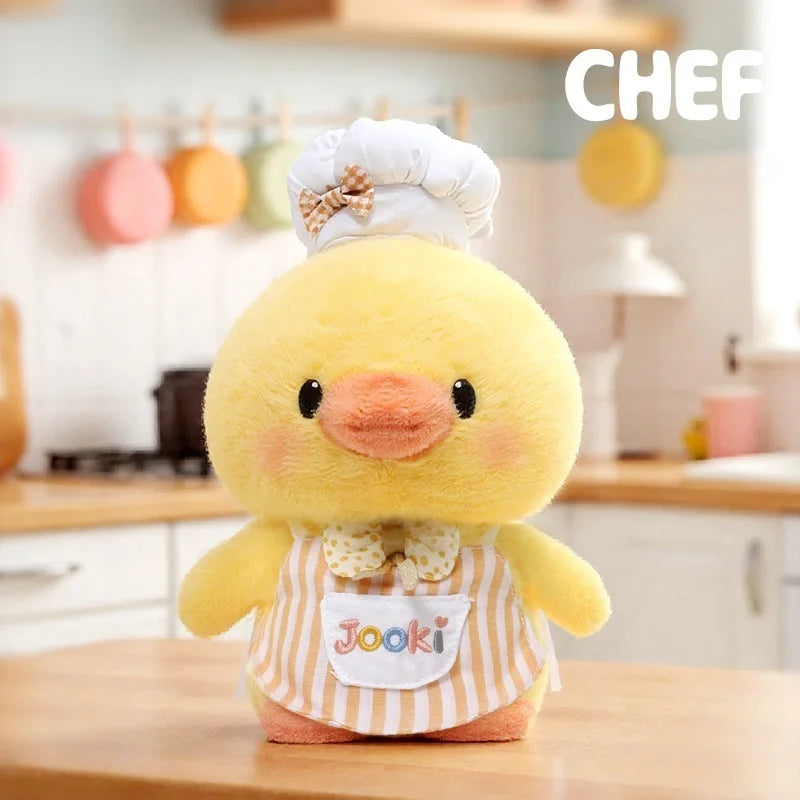 25cm Chef Rabbit Plush Toys Simulation Ducks, Baby Elephant, Dinosaurs, Pig Anime Fluffty Toy Soft Doll Plush Kids Birthday Gift