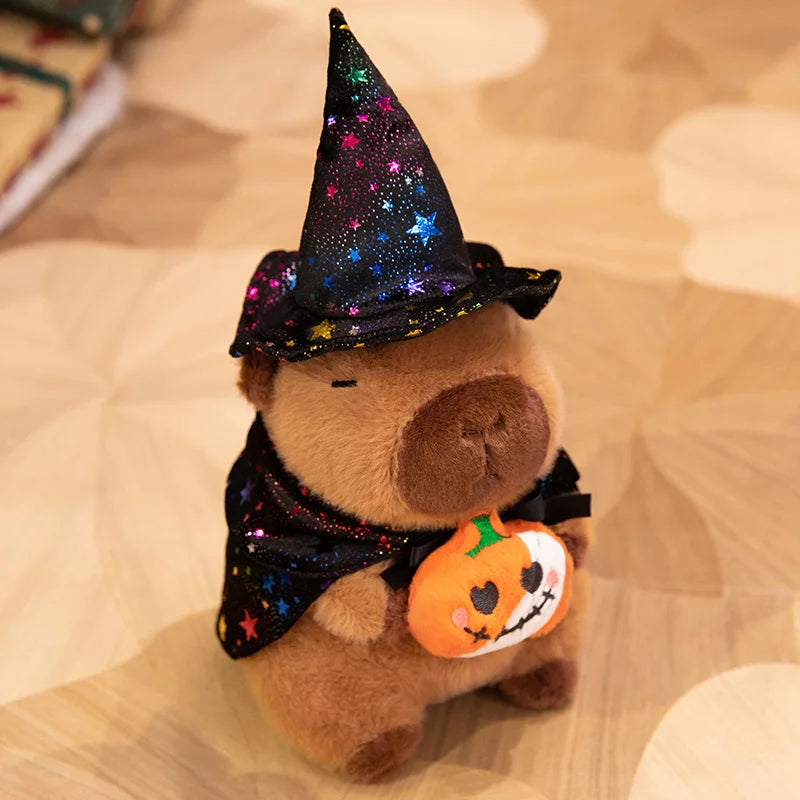 Halloween Pumpkin Capybara Plush Toy Capibara Anime Fluffty Toy Cute Doll Stuffed Animals Soft Doll Plush Christmas Gift