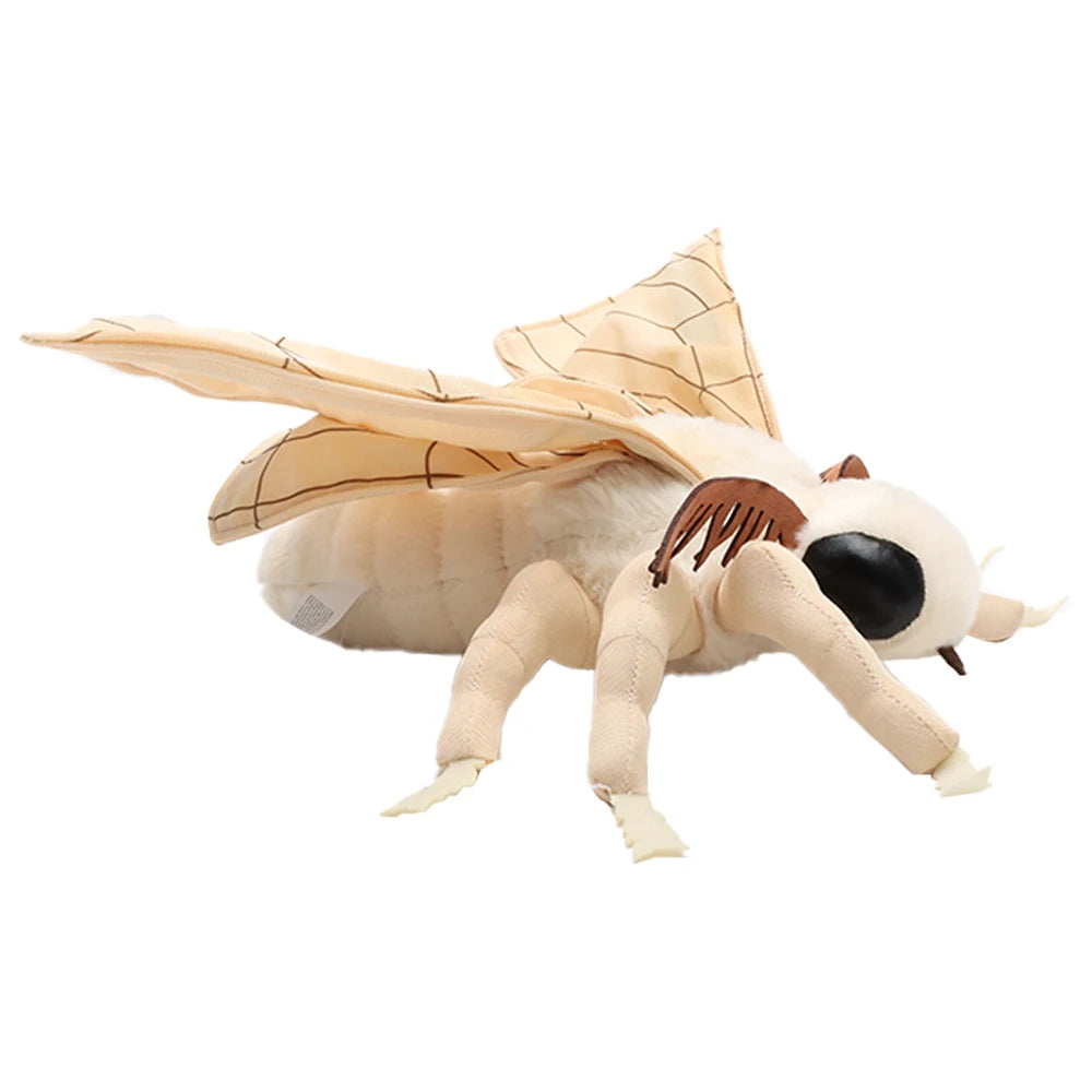 25cm Cute Insect Silkworm Moth Plush Toys Fidelity Silkworm Plushie Insect Animals Simulation Stuffed Doll Kawaii Toy Kids Toys