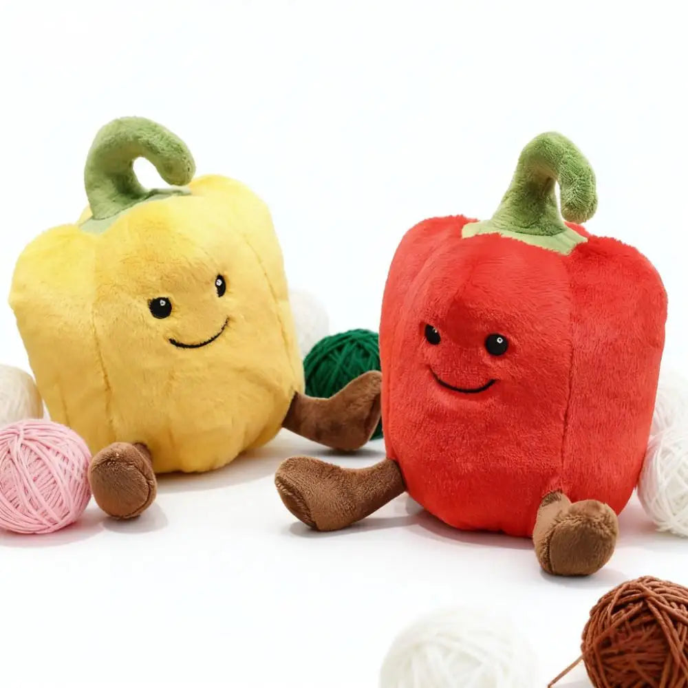 ふわふわ 笑顔のパプリカ ぬいぐるみ 3色セット