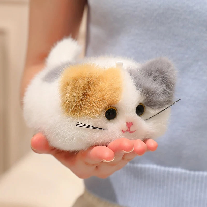 かわいい ふわふわ ミニ 猫 ぬいぐるみ 多色セット 青い目あり