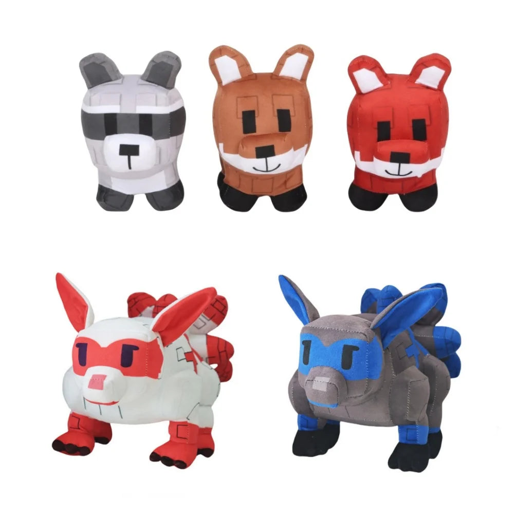 ピクセル ブロック 風 アニマル ぬいぐるみ コレクション