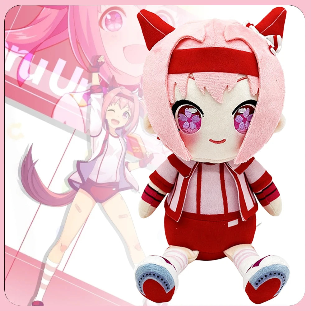 ウマ娘 ハルウララ ピンクと赤 桜柄の瞳 ぬいぐるみ
