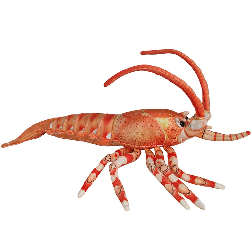 Colorful Australia Lobster Plush Toys Stuffed Throw Pillow - Lifelike Lobster Design Creative Home Decor Funny Christmas Gifts