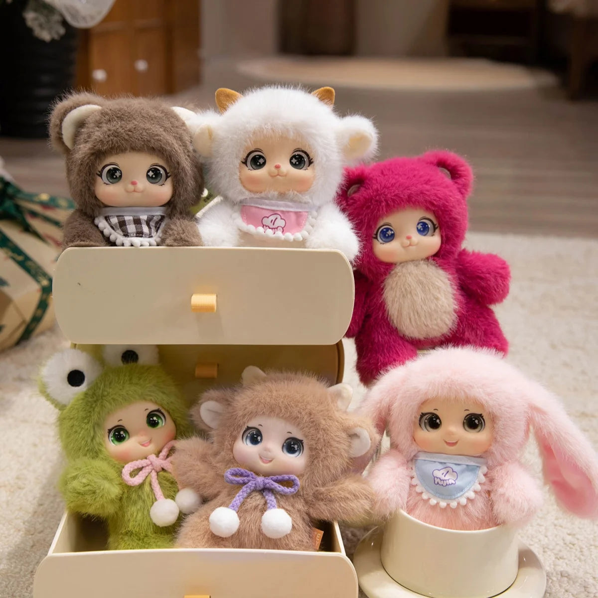 可愛い 大きな瞳 動物モチーフ ふわふわ ぬいぐるみ