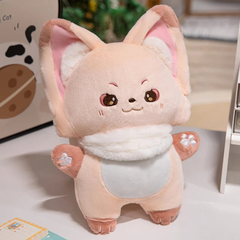 ふわふわ マフラー付き キツネのぬいぐるみ