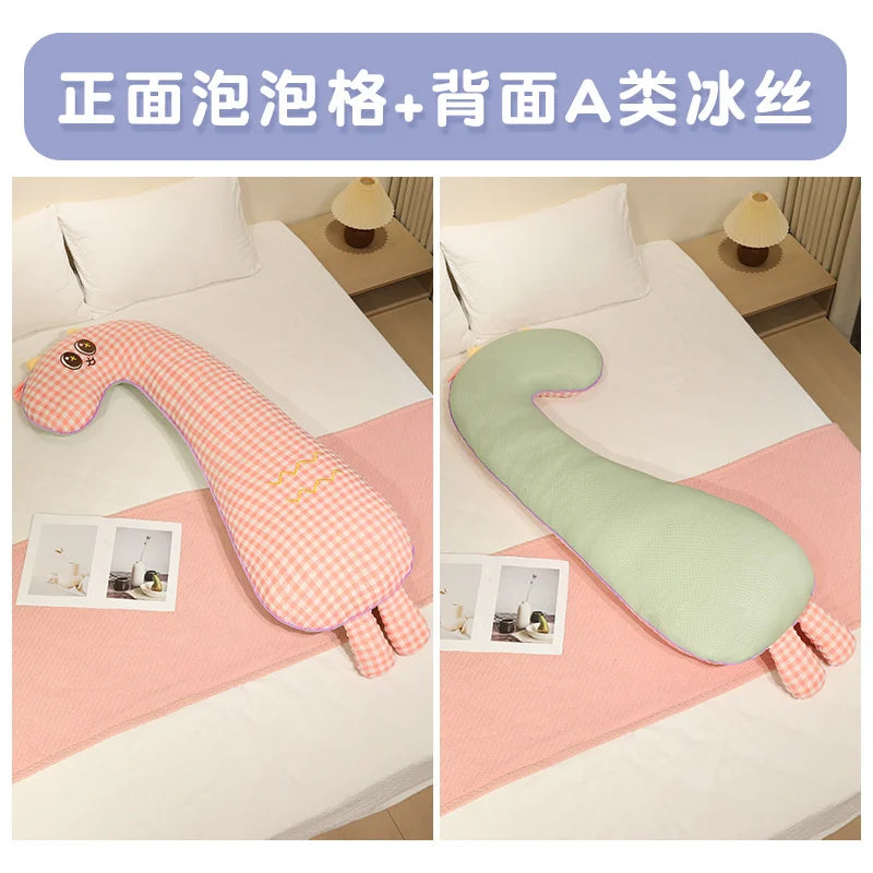Lovely Cartoon Animal Side Sleep Body Pillow Soft Cozy Bed Cushion Pillow Girlfriend Gift Long Pillows Cute Birthday Gifts