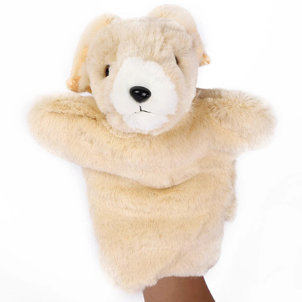 Animal Hand Puppet Rabbit Sheep Dolls Plush Hand Toy Early Education Learning Toys Children Marionetes Puppets for Telling Story
