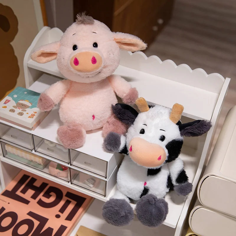 ふわふわ かわいい 淡いピンクの ブタ ぬいぐるみ
