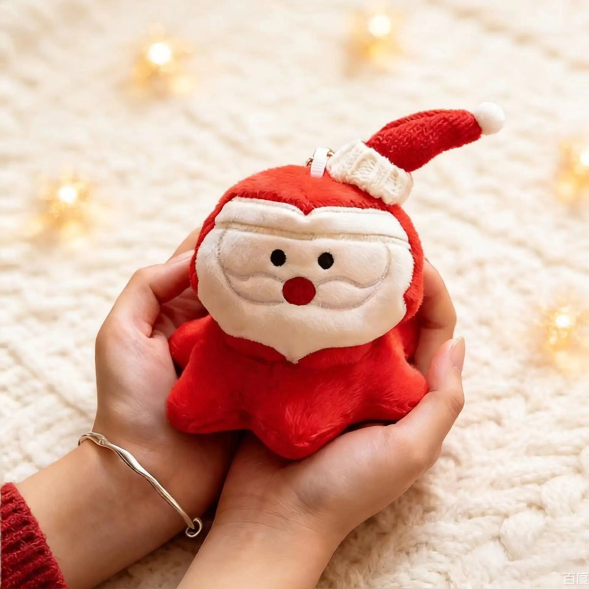 ふわふわ クリスマス キャラクター ぬいぐるみ キーホルダー
