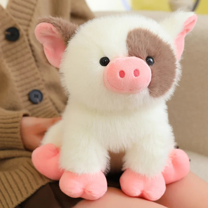 ふわふわで可愛いブチ柄の子ぶたぬいぐるみ