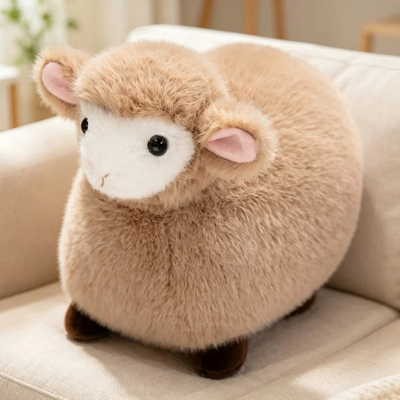 22/30cm Lifelike Sheep Plush Toy White,Black Simulated Sheep Plush Doll Sheep Pendant Stuffed Animal Toy Birthday Gift For Kid
