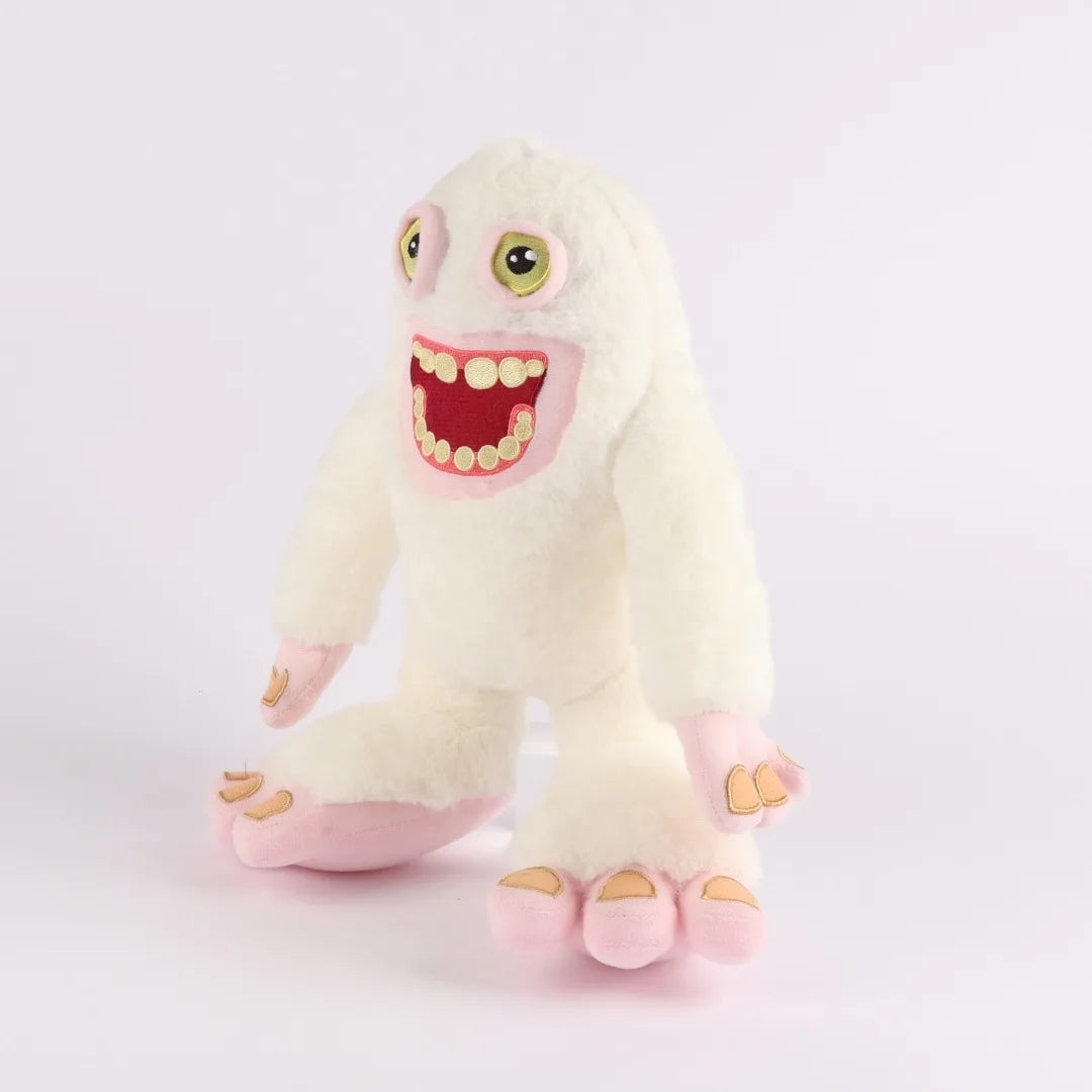31cm Blue or White Monsters Mammott Plush Toys Movie Stuffed Animals Soft Stuffed Bigfoot Plushie Doll for Boys Girls Fans Gifts