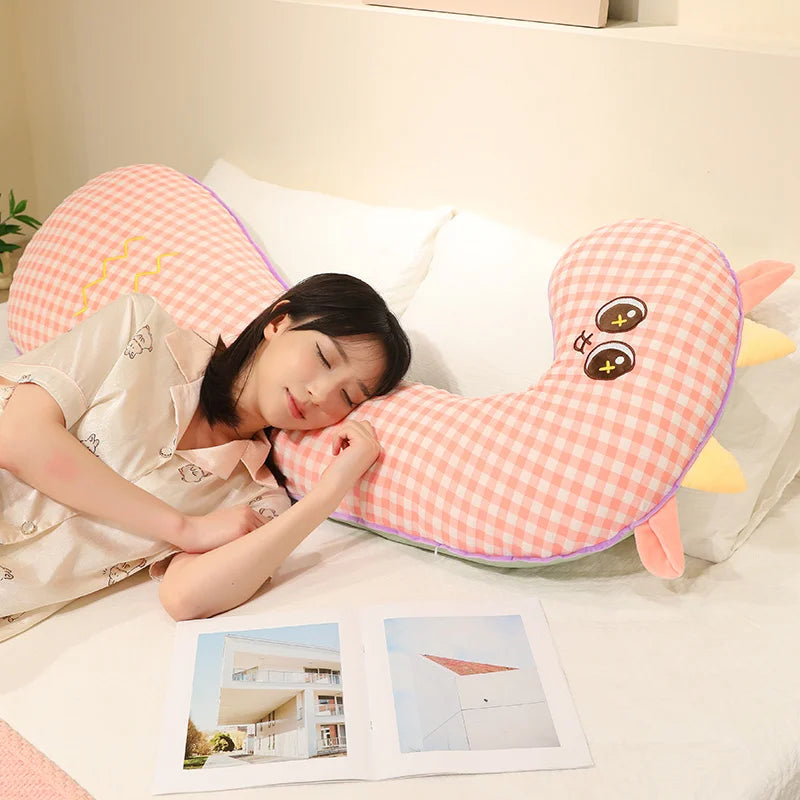 Lovely Cartoon Animal Side Sleep Body Pillow Soft Cozy Bed Cushion Pillow Girlfriend Gift Long Pillows Cute Birthday Gifts