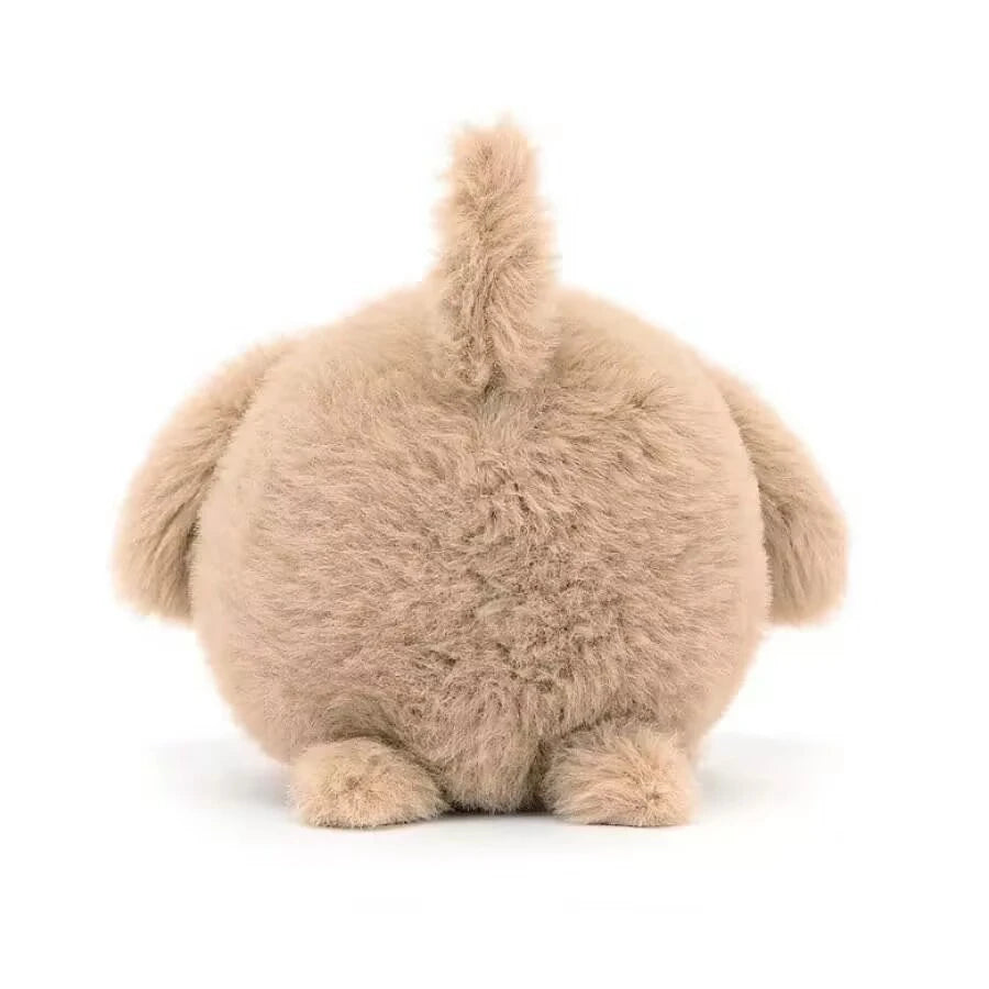 ころりん ふわふわ たれ耳 子犬 ぬいぐるみ ベージュ