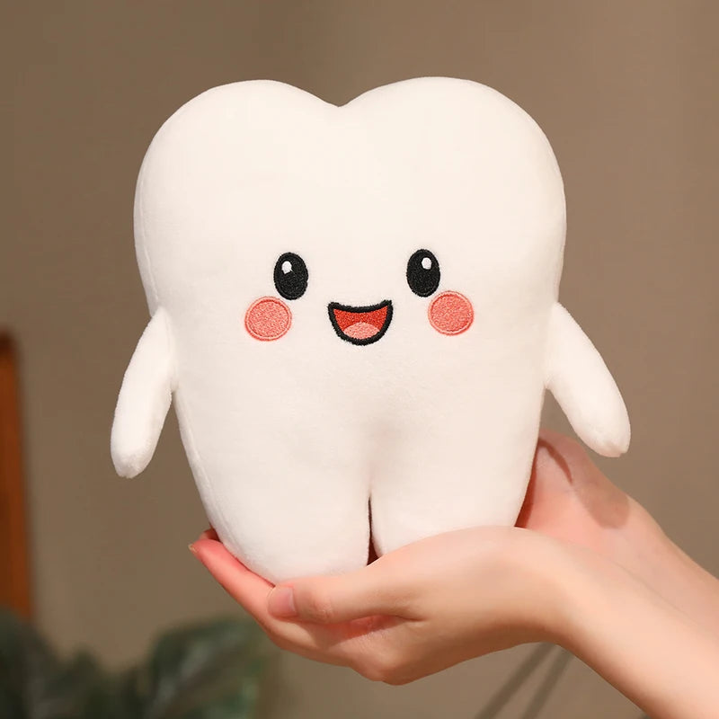 Cute Cartoon Dental Plush Toy Soft Teeth Cleaning Plush Doll Toothbrush Toothpaste Brushing Learning Models Best Gifts