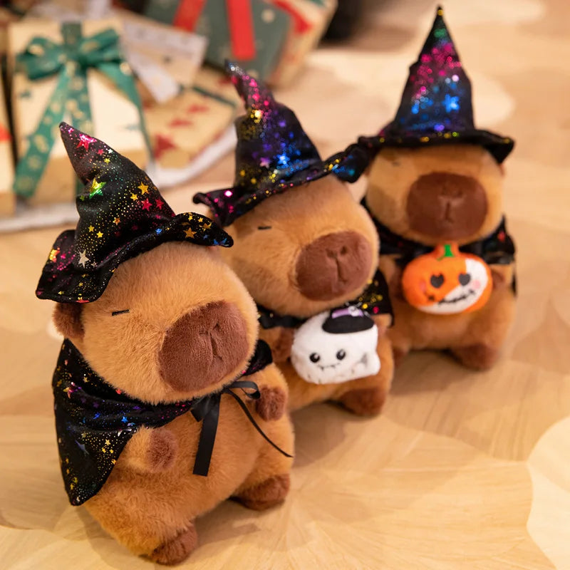 Halloween Pumpkin Capybara Plush Toy Capibara Anime Fluffty Toy Cute Doll Stuffed Animals Soft Doll Plush Christmas Gift
