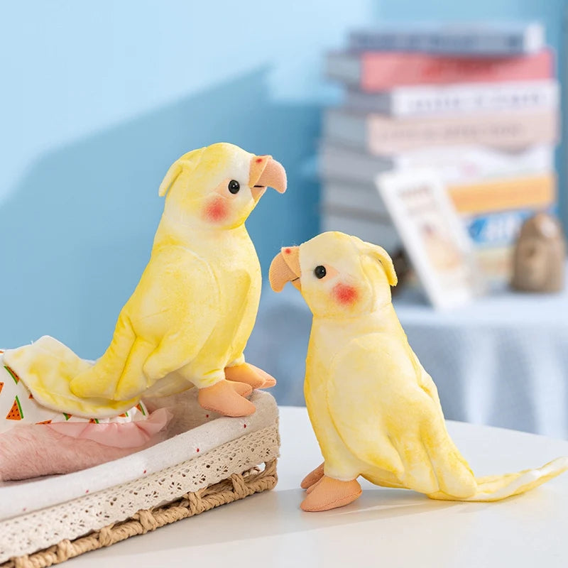 オカメインコ 淡い黄色 赤いほっぺ ぬいぐるみ