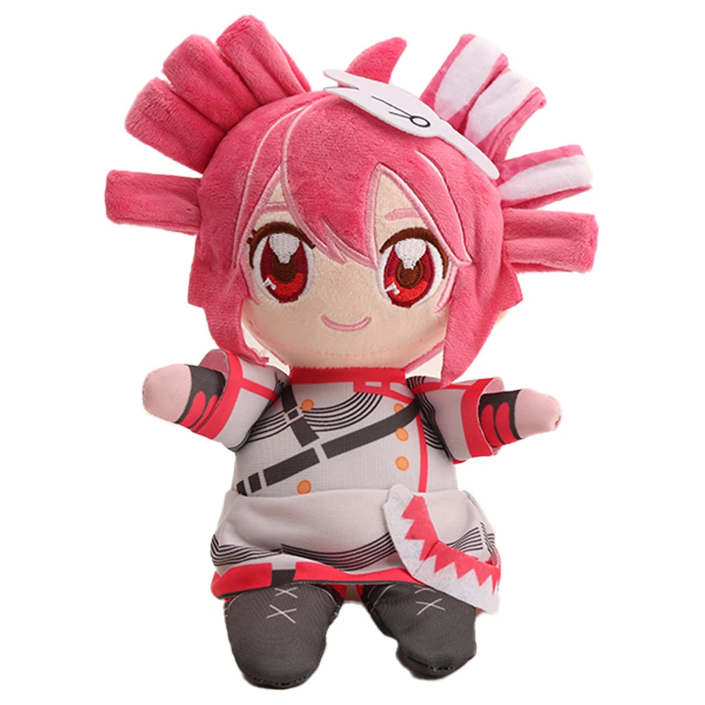 ピンク髪 赤目 ちびキャラ ぬいぐるみ 3種 衣装違い