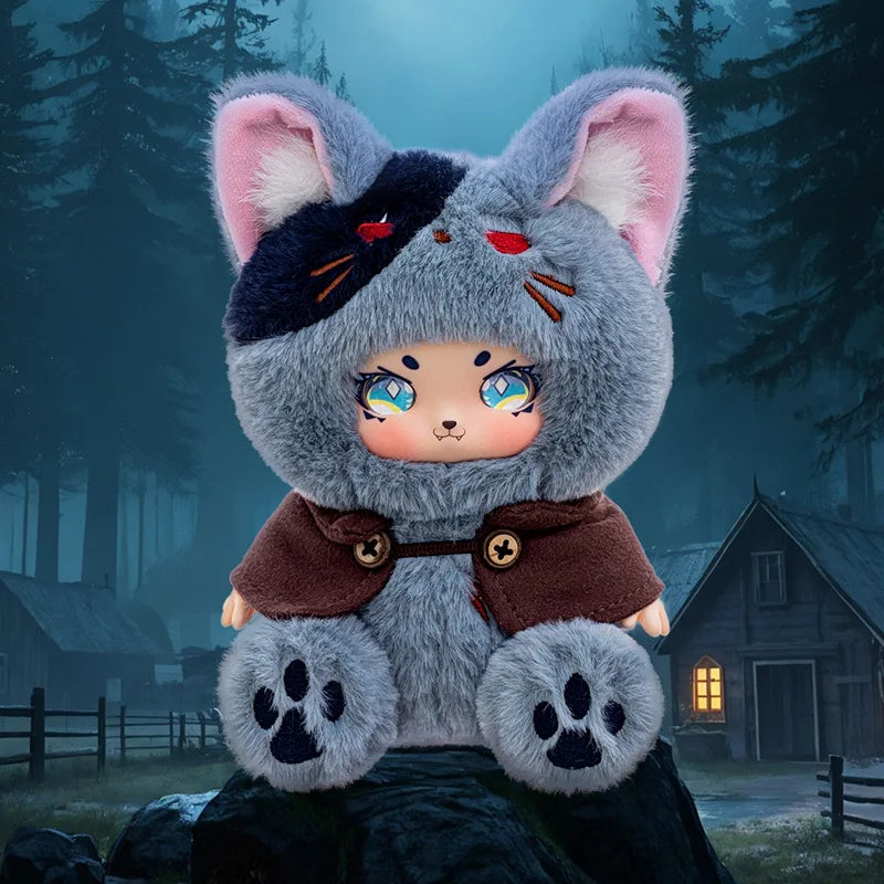幻想的な夢見る瞳のふわふわキャラクターぬいぐるみ
