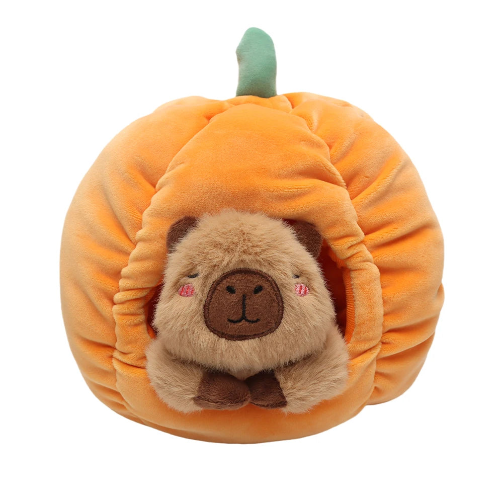 ふわふわ かぼちゃ カピバラ ぬいぐるみ