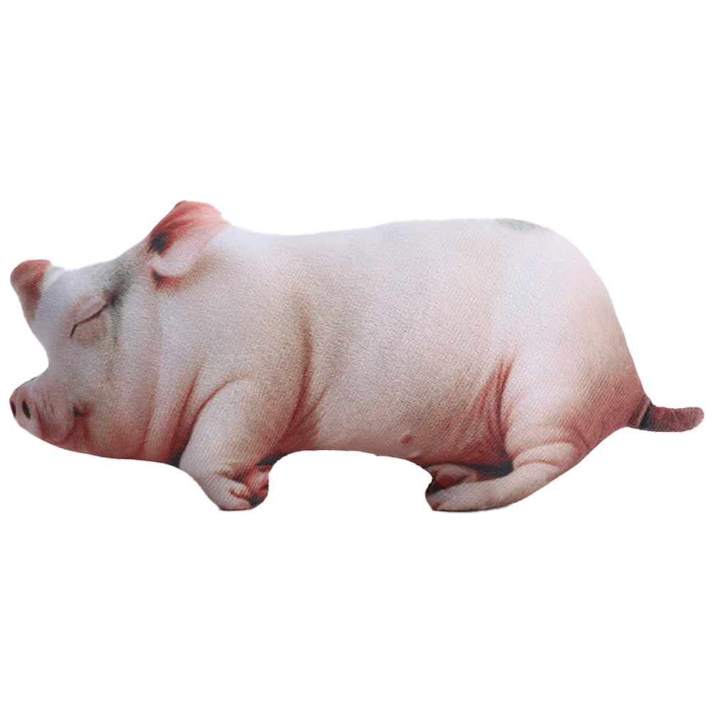 リアルな眠る豚のぬいぐるみクッション