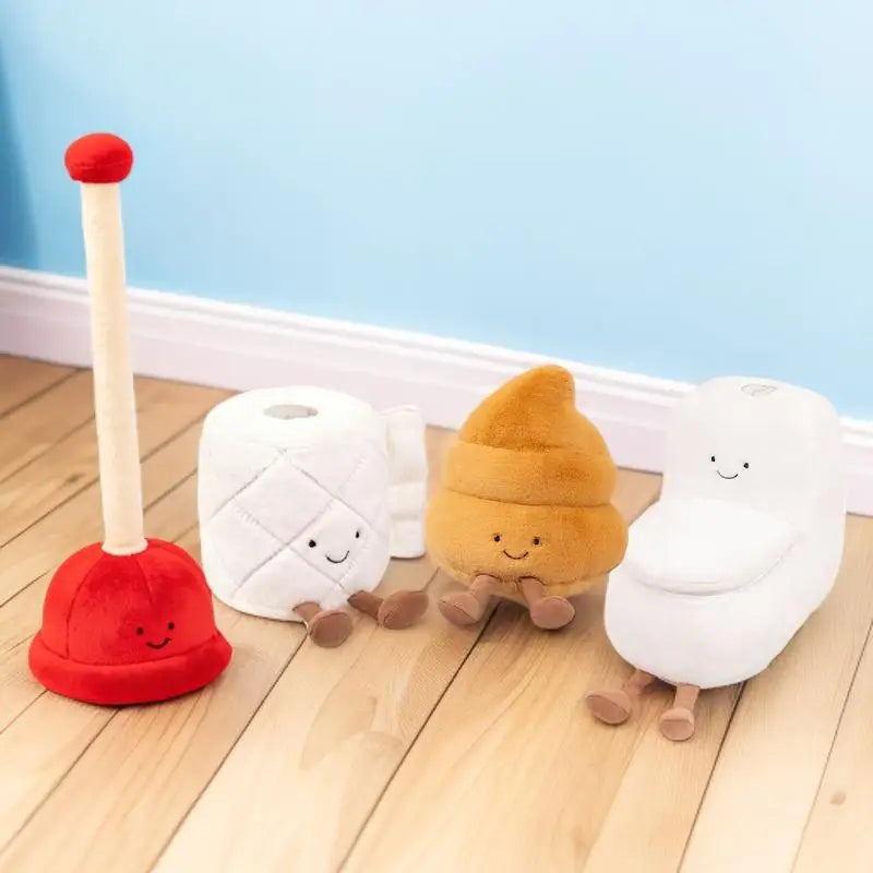 かわいい バスルーム アイテム ぬいぐるみ 4点セット
