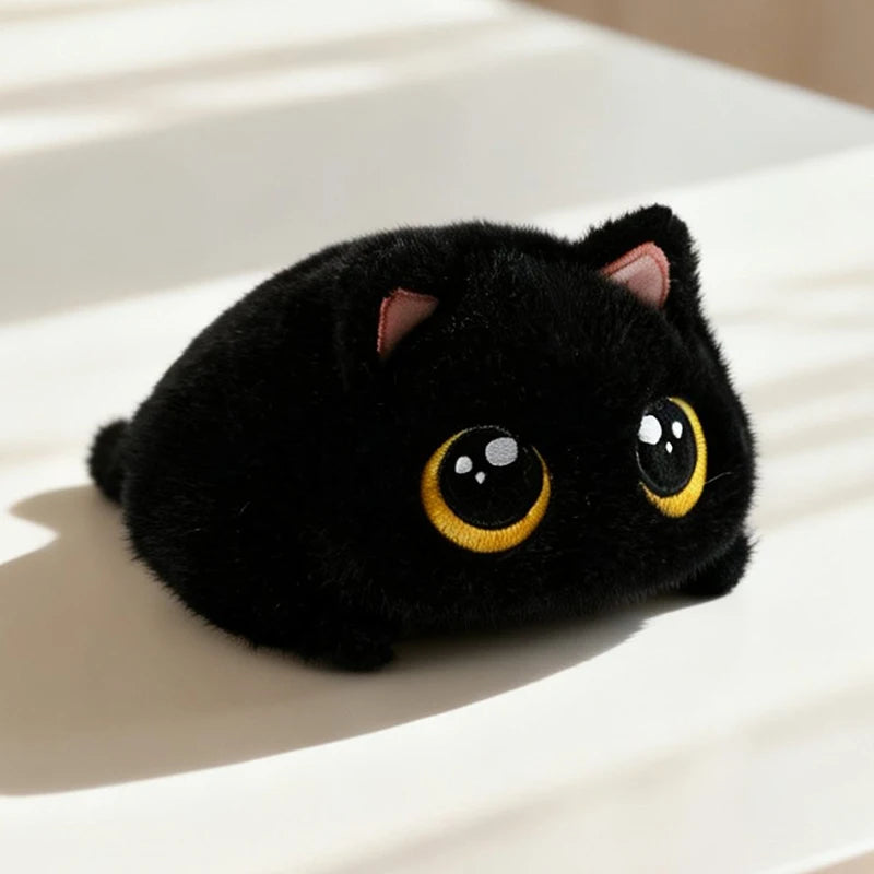 大きな目の可愛い猫 もこもこ ぬいぐるみ ハンドウォーマー