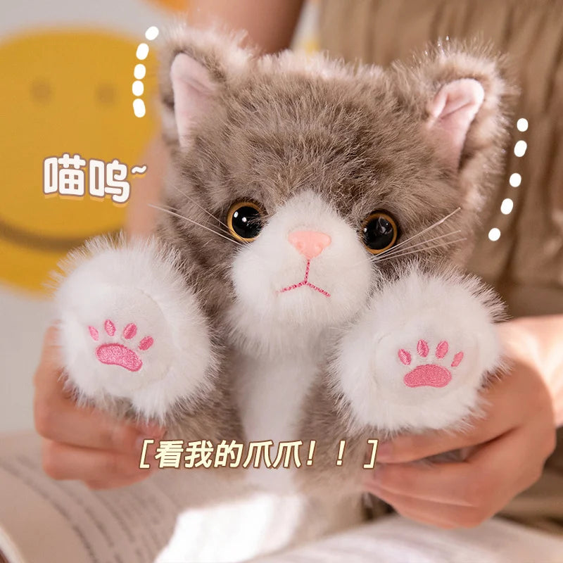 ふわふわ 可愛い オッドアイの仔猫 ぬいぐるみ 多色展開