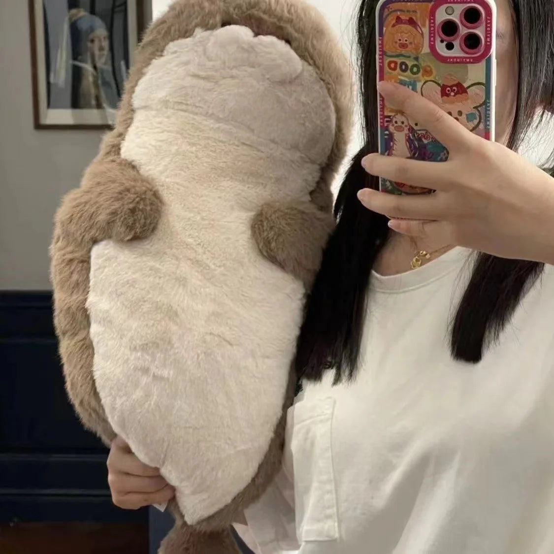 ふわふわ もちもち アニマル ツートンカラー ぬいぐるみ ハンドウォーマー