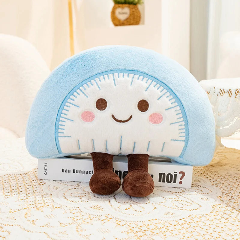 ふわふわ笑顔のパステル文房具ぬいぐるみ