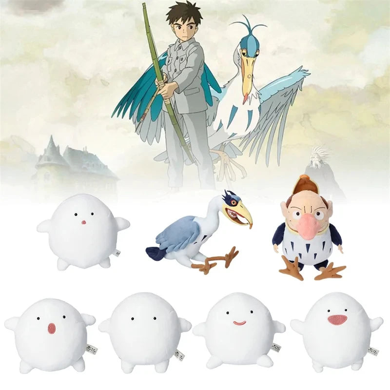 2Sizes The Boy and the Heron Warawara Plush Toys Anime Figure Plushie Dolls Stuffed Toys For Kids Birthday Valentine's Day Gifts