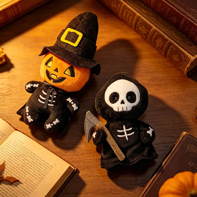 ハロウィン キャラクター ぬいぐるみ コウモリ おばけ 死神 カボチャ 6点セット
