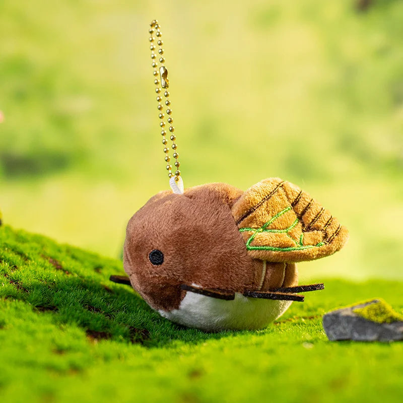 New Animal and Insect Plush Pendants Parrots, Butterflies, Bees, Horses, Cockroaches, Snails Plush Toy Backpack Pendant Kids Toy