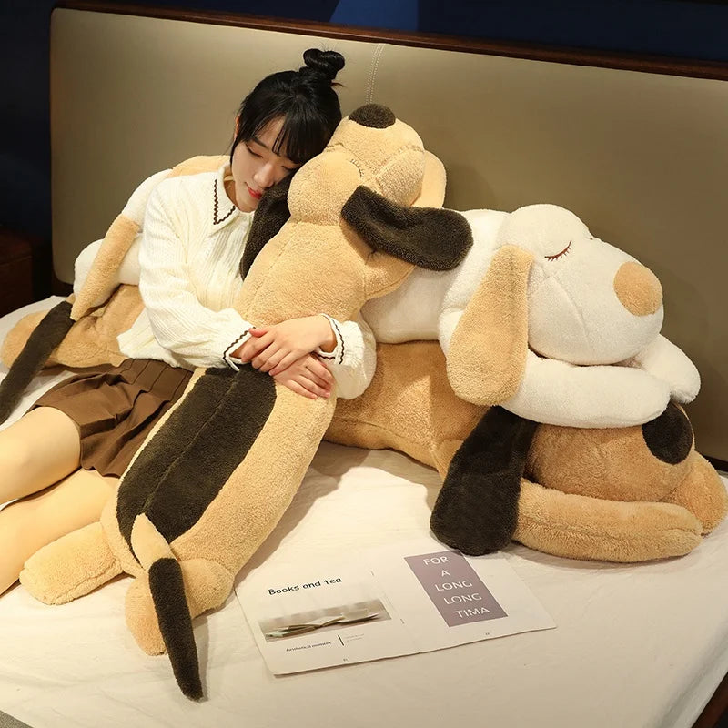 Giant Soft Dog Plush Toys Long Pillow High Quality Stuffed Animal Baby Appease Doll Home Decor Sofa Cushion Children Girl Gift