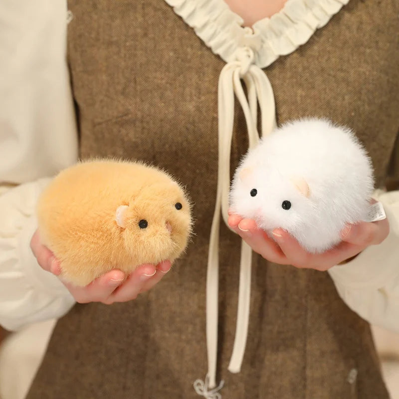 ふわふわ ハムスター 抱きクッション キャメル