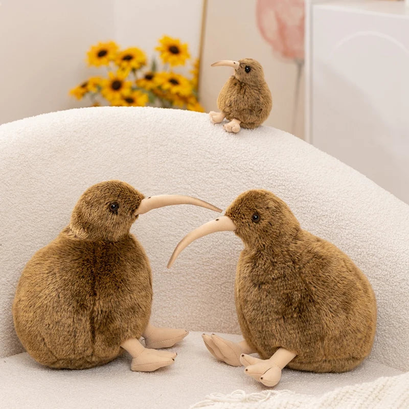 ふわふわキーウィ鳥 ぬいぐるみ 親子2サイズセット
