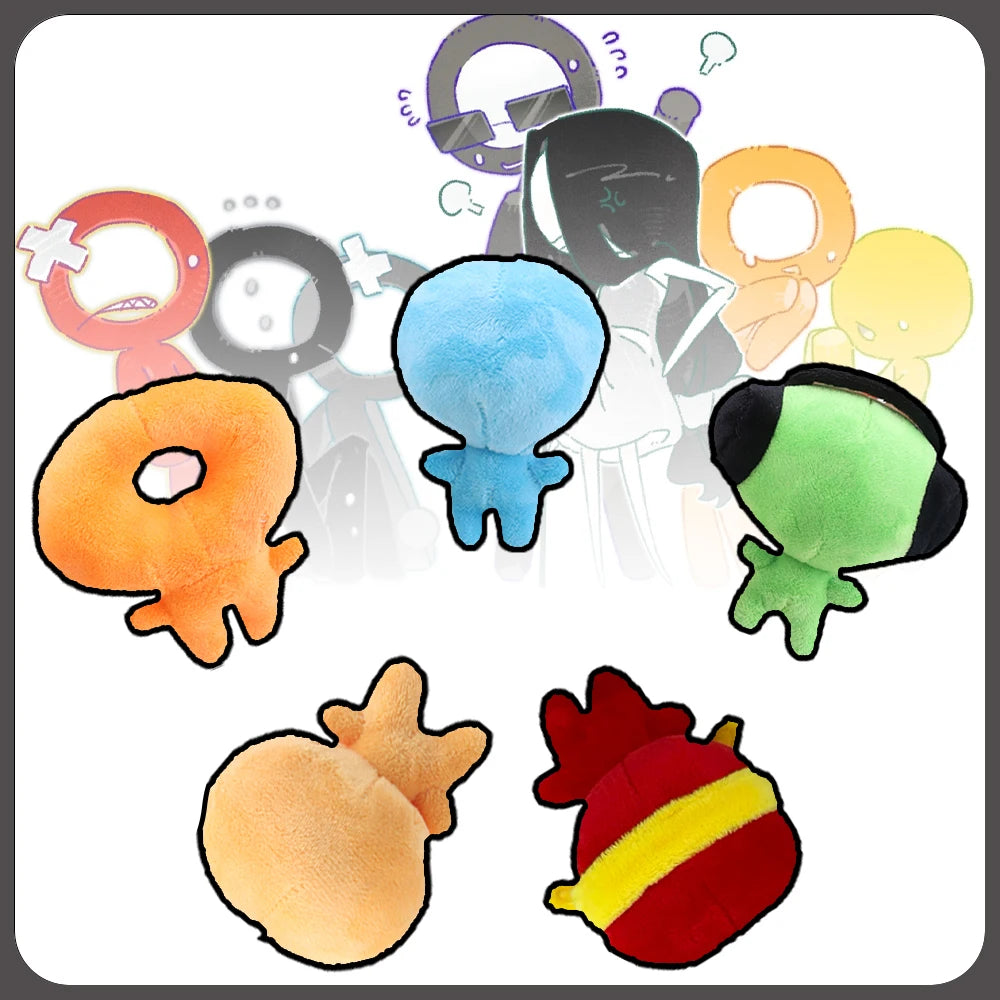 ふわふわ ミニマルデザイン キャラクターぬいぐるみ