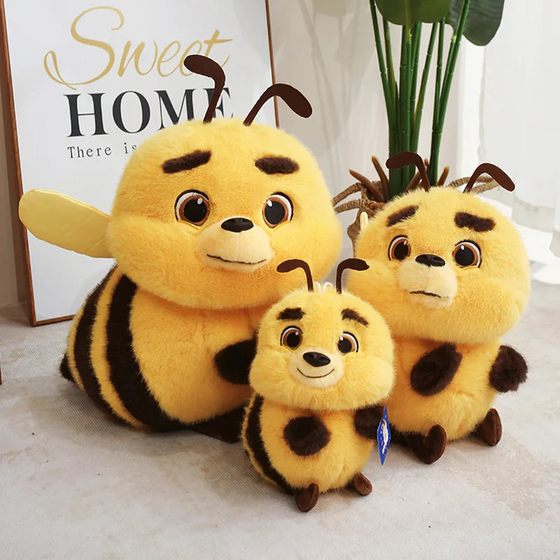 25cm Cartoon Adorable Honey Bee Plush Toys Soft Cute Spring Insect Bees Stuffed Toy Perfect Birthday Gifts for Kids Home Decor
