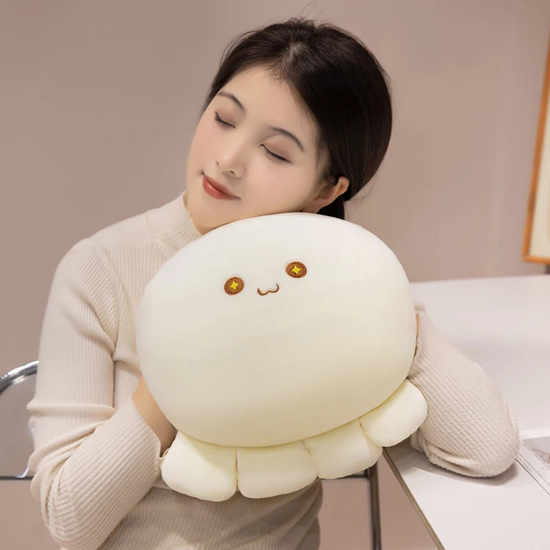 ふわふわ もちもち ウィンク タコ ぬいぐるみ パステルピンク