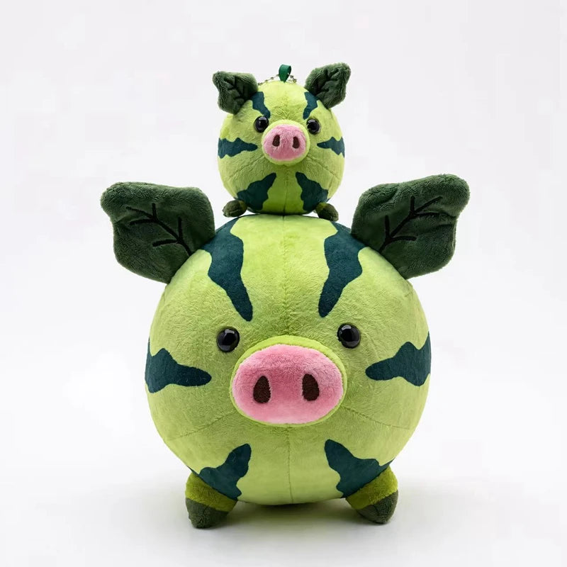 かわいい すいか柄 ぶた ぬいぐるみ