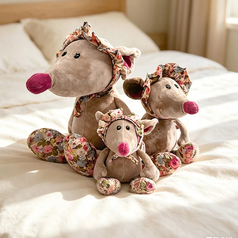 20/35CM Cute Mouse Plush Toys Lovely Dressing Cloth Animal Mouse Dolls Stuffed Soft Kids Birthday Gifts 1PC Christmas Gift