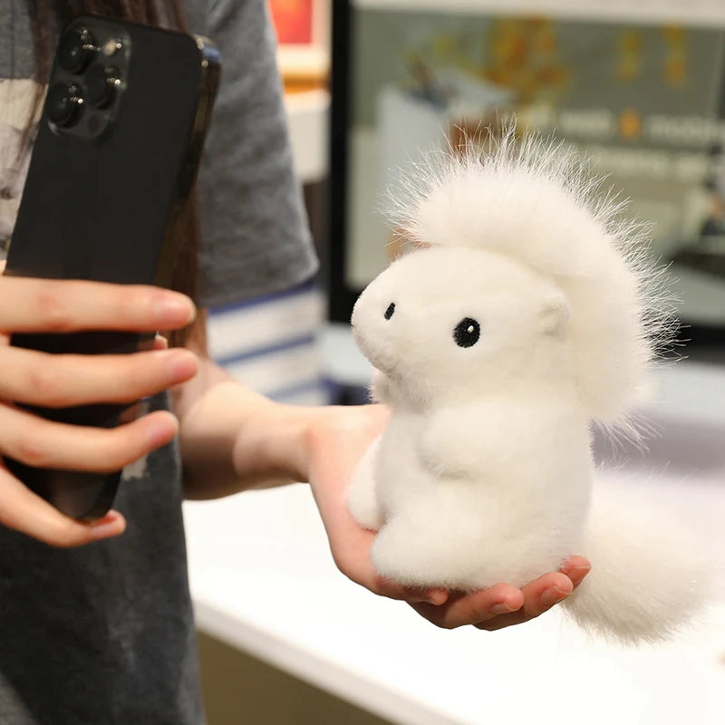 かわいい ふわふわ ポニー ぬいぐるみ 白と茶色の2個セット