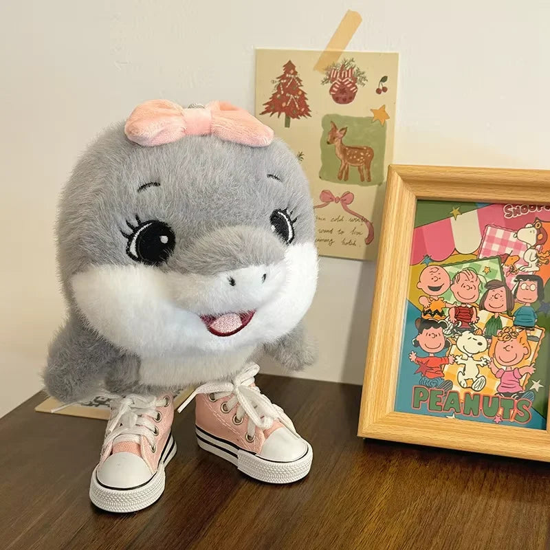 23cm Tung Tung Tung Sahur Plush Tralalelo Tralala Plush Toys Kawaii Shoe-wearing Shark Italian Brainrot Al Toys Shark Kids Gifts