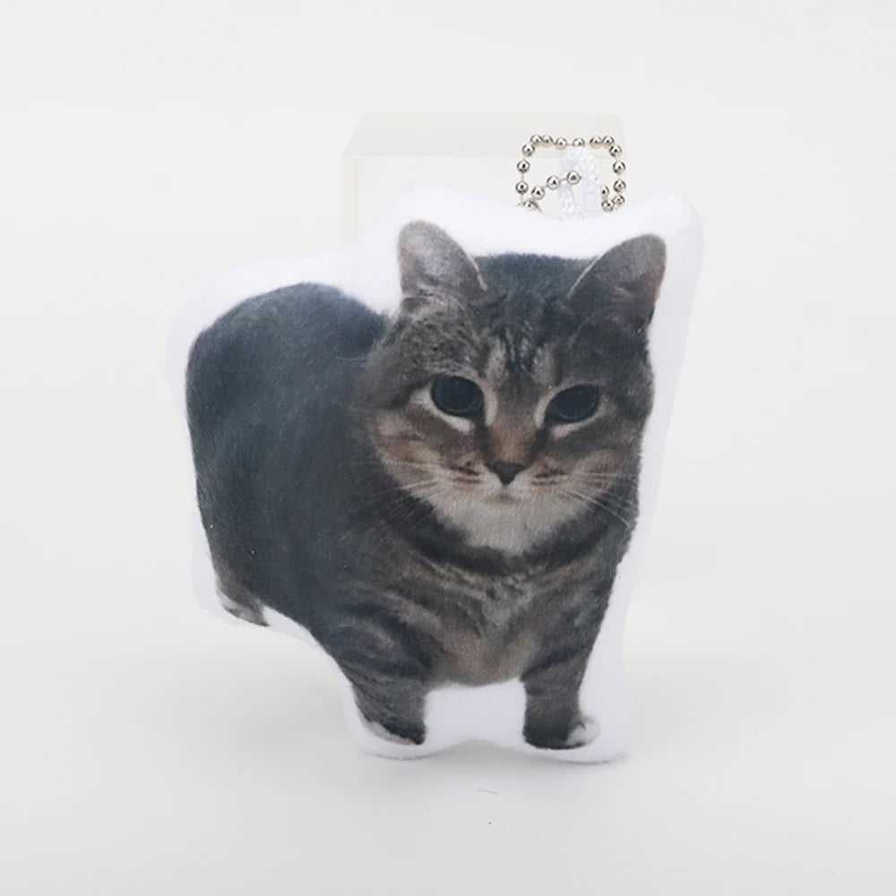 10cm Cute Cartoon Simulation Oiiai Cat Keychain Ugly and Cute Cat Plush Keychain Cartoon Kitten Dolls Bag Pendant Birthday Gifts