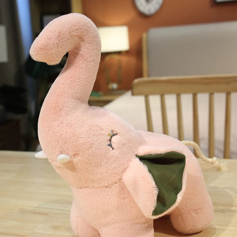 癒やし系 ふわふわ 鼻上げ ゾウのぬいぐるみ