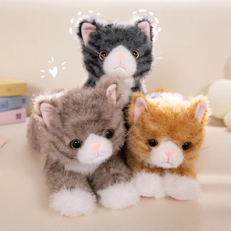 ふわふわ 可愛い オッドアイの仔猫 ぬいぐるみ 多色展開