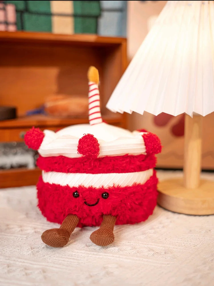 ふわふわ 笑顔の ケーキ クッション