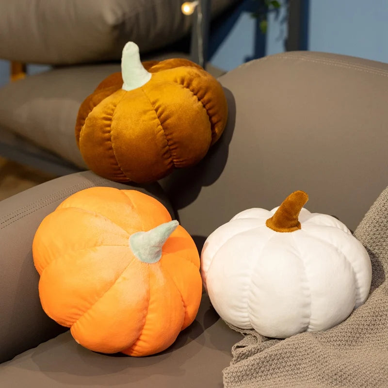 16cm Kawaii Halloween Pumpkin Plush Toy Plushie Soft Plant Stuffed Doll Holidays Props Decorative Throw Pillow Surprise Gifts