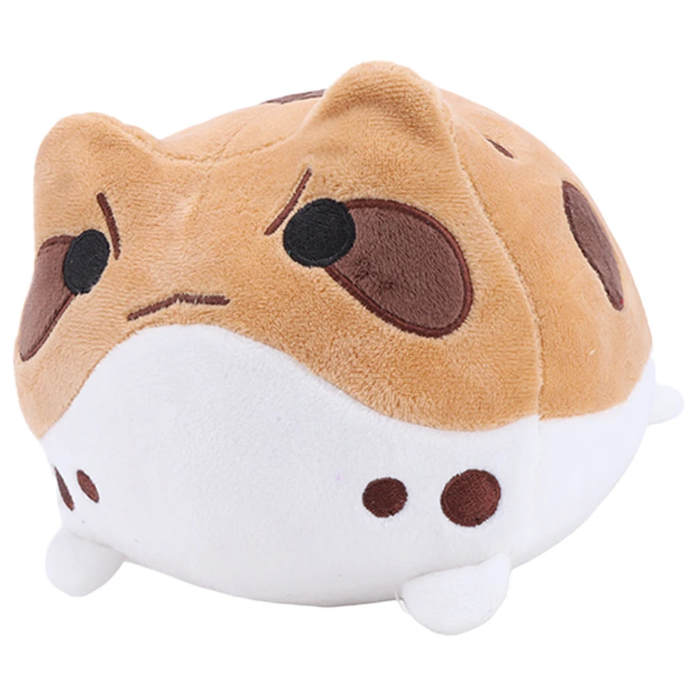 もっちり まるまる 不機嫌そうな カエル ぬいぐるみ